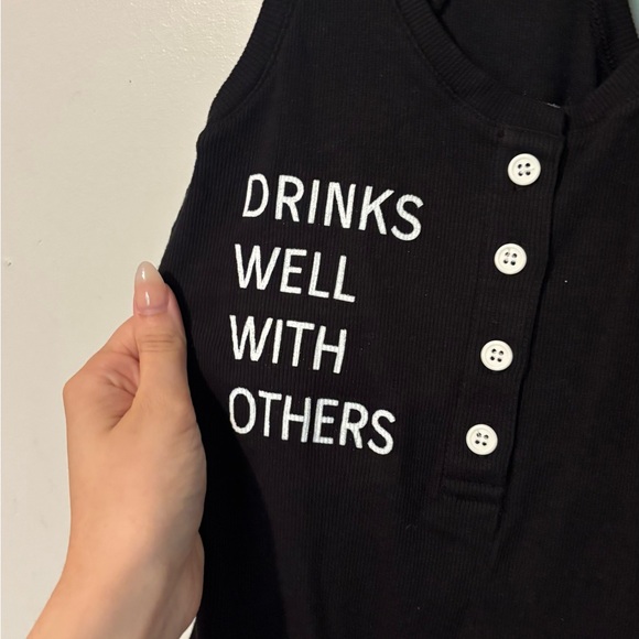 0054. $78 NWT Daydreamer x Revolve Drinks Well With Others Bodysuit - Picture 3 of 7